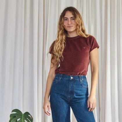 Casual V Neck T Shirts for Women Mesh Short Sleeve Dressy Tops